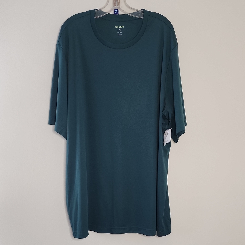 tek gear Men's Dark Teal Short Sleeve Crew Shirt